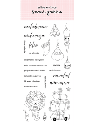 Purpurina - Sello Ilustraciones 10x24 cm 26 piezas