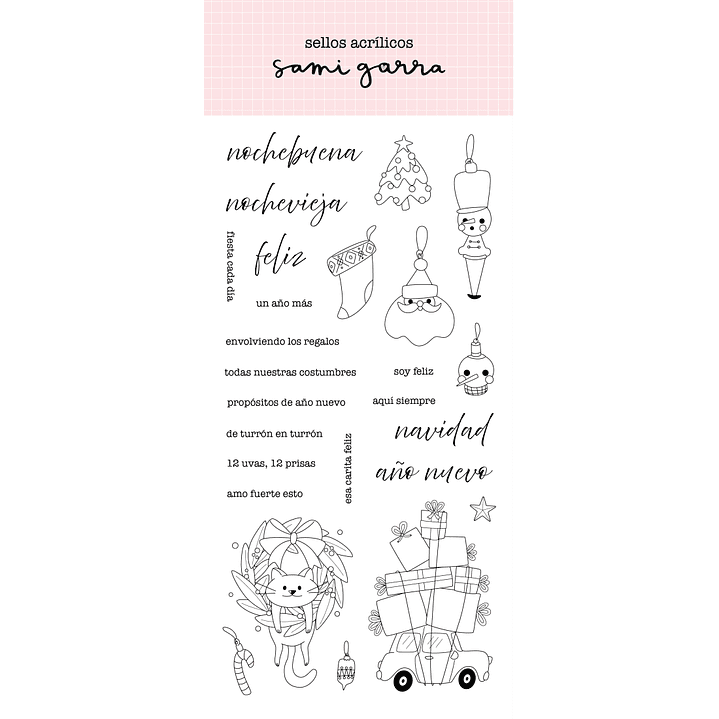 Purpurina - Sello Ilustraciones 10x24 cm 26 piezas 1