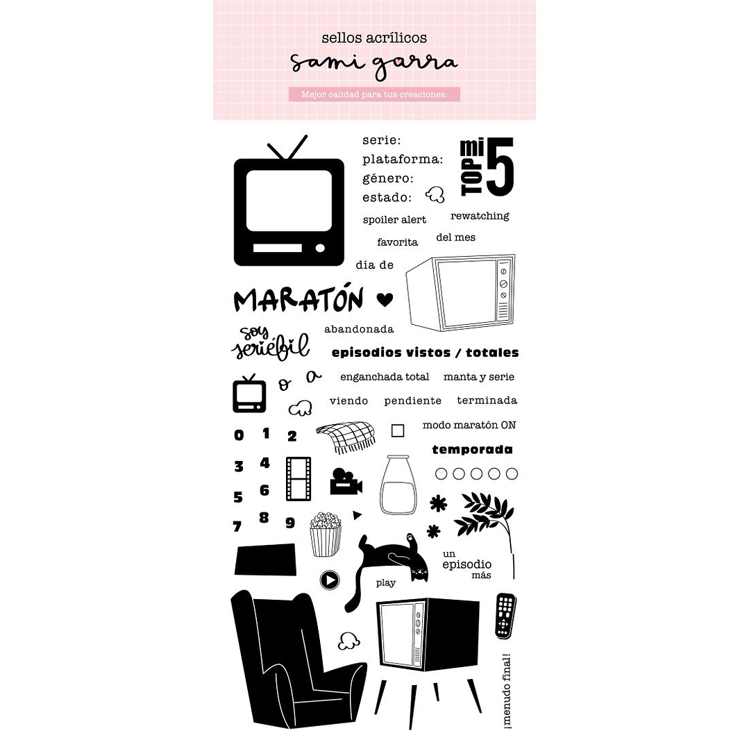 Sello Seriéfila (Series TV) 9,9x20,1 -58 piezas 1