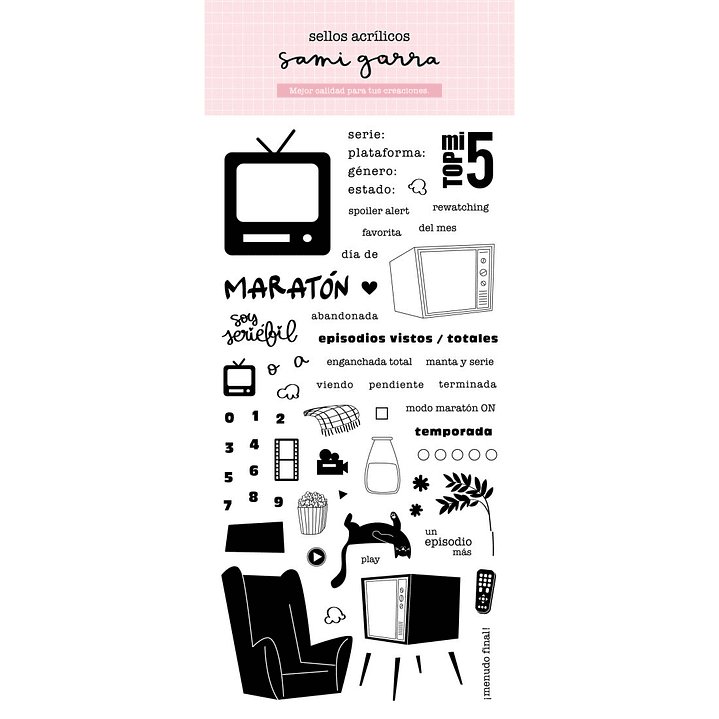 Sello Seriéfila (Series TV) 9,9x20,1 -58 piezas 1