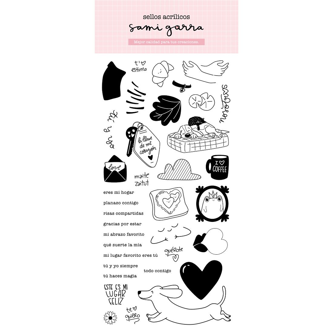 Sello Amor de Postal (amor y amistad) 9,9x20 - 36 piezas 1