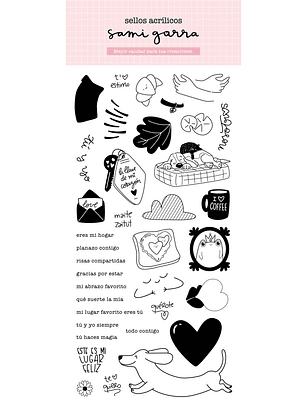 Sello Amor de Postal (amor y amistad) 9,9x20 - 36 piezas