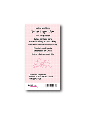 Ginger Bell Sello Nuestra Historia - 6 piezas