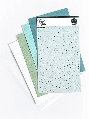 Troquel fondo constelación