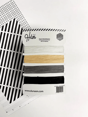 BLACK&WHITE HILO PARA ENCUADERNAR