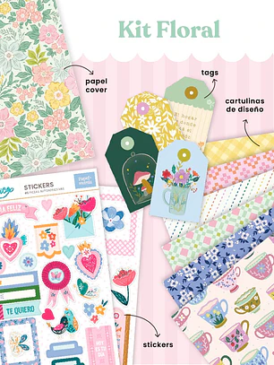 Kit y taller acordeon Floral