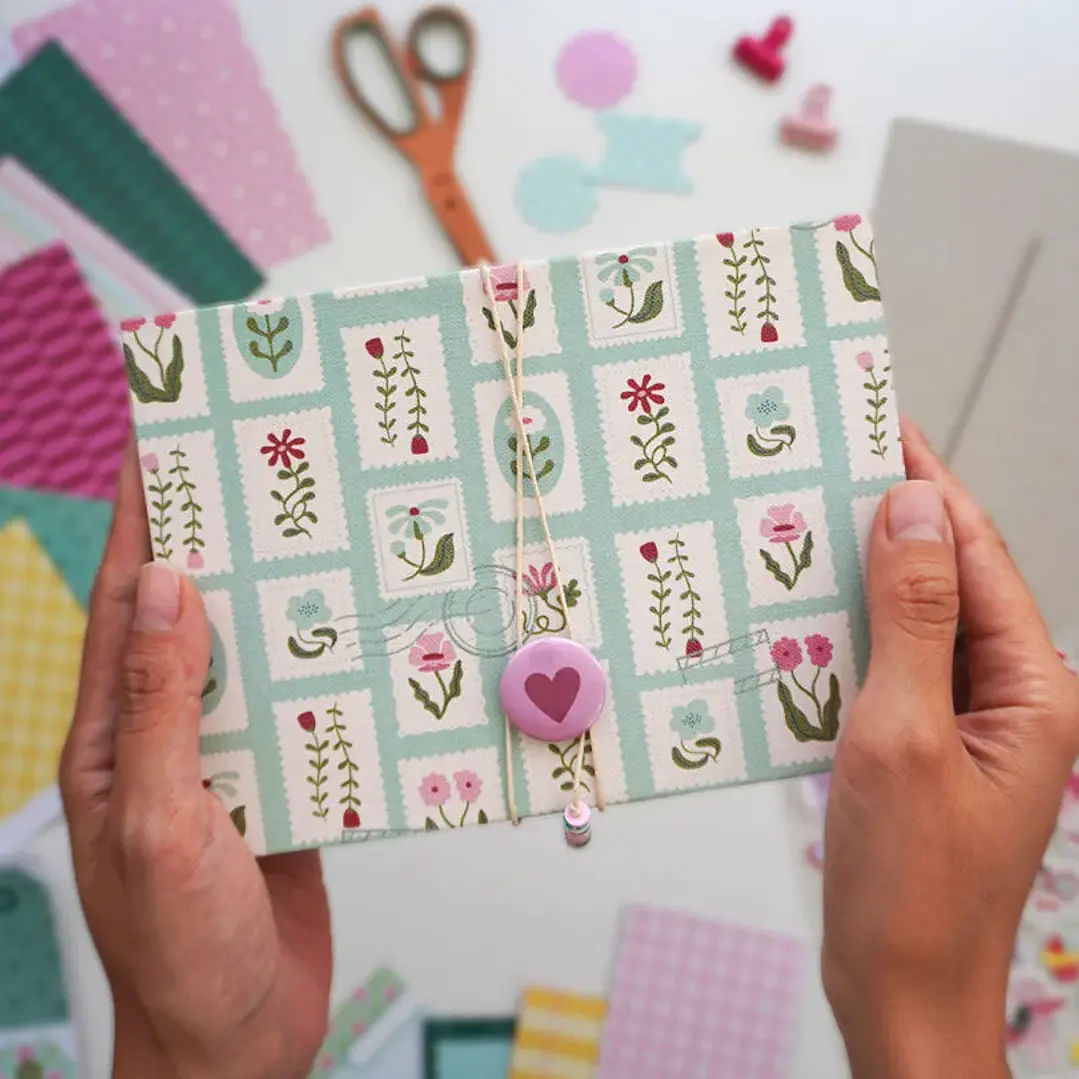 Kit y taller acordeon Floral 1