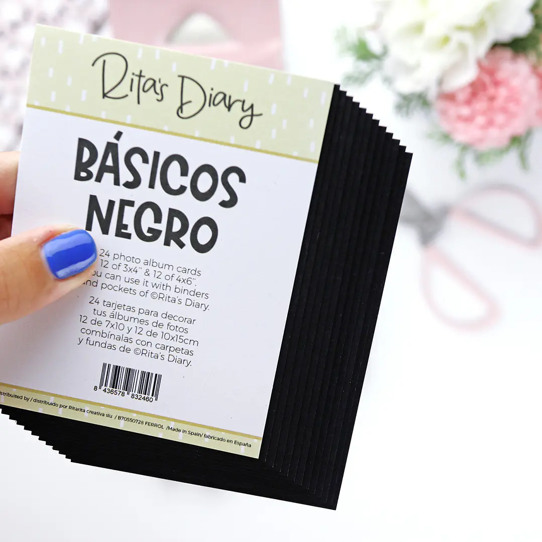 Paquete de cartas básicas negras | Colección El diario de Rita 1
