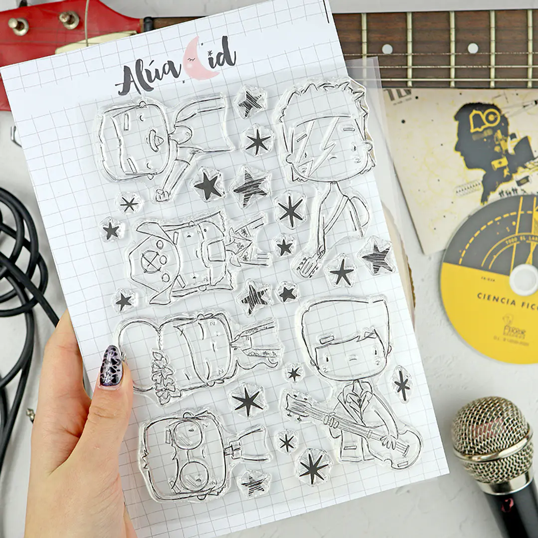 Set de sellos Estrellas de UK de Alúa Cid 1