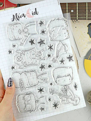 Set de sellos Estrellas de UK de Alúa Cid