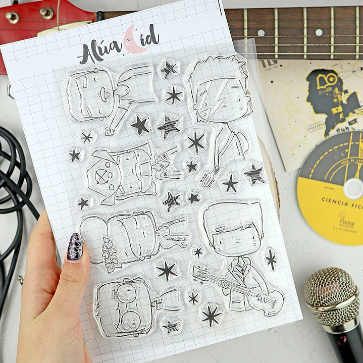 Set de sellos Estrellas de UK de Alúa Cid 1