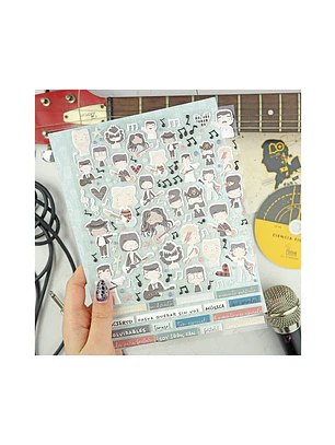 Pegatinas puffy En Directo | Diseño de Alúa Cid.