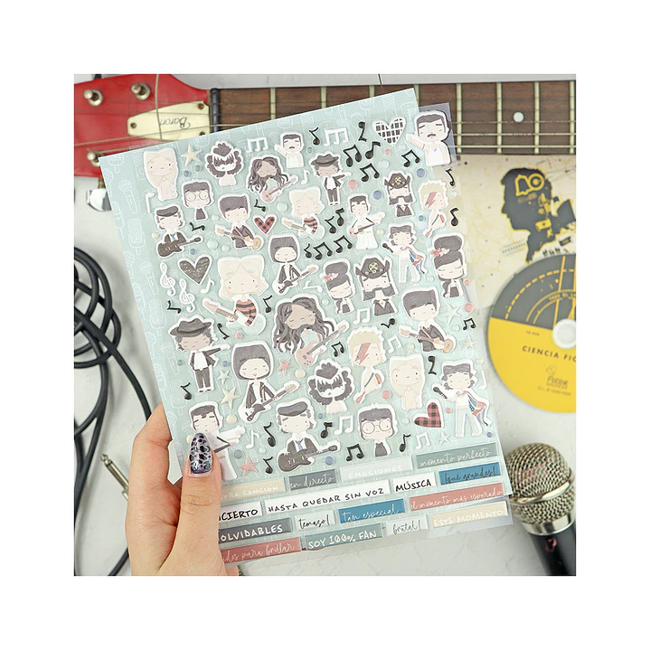 Pegatinas puffy En Directo | Diseño de Alúa Cid. 1