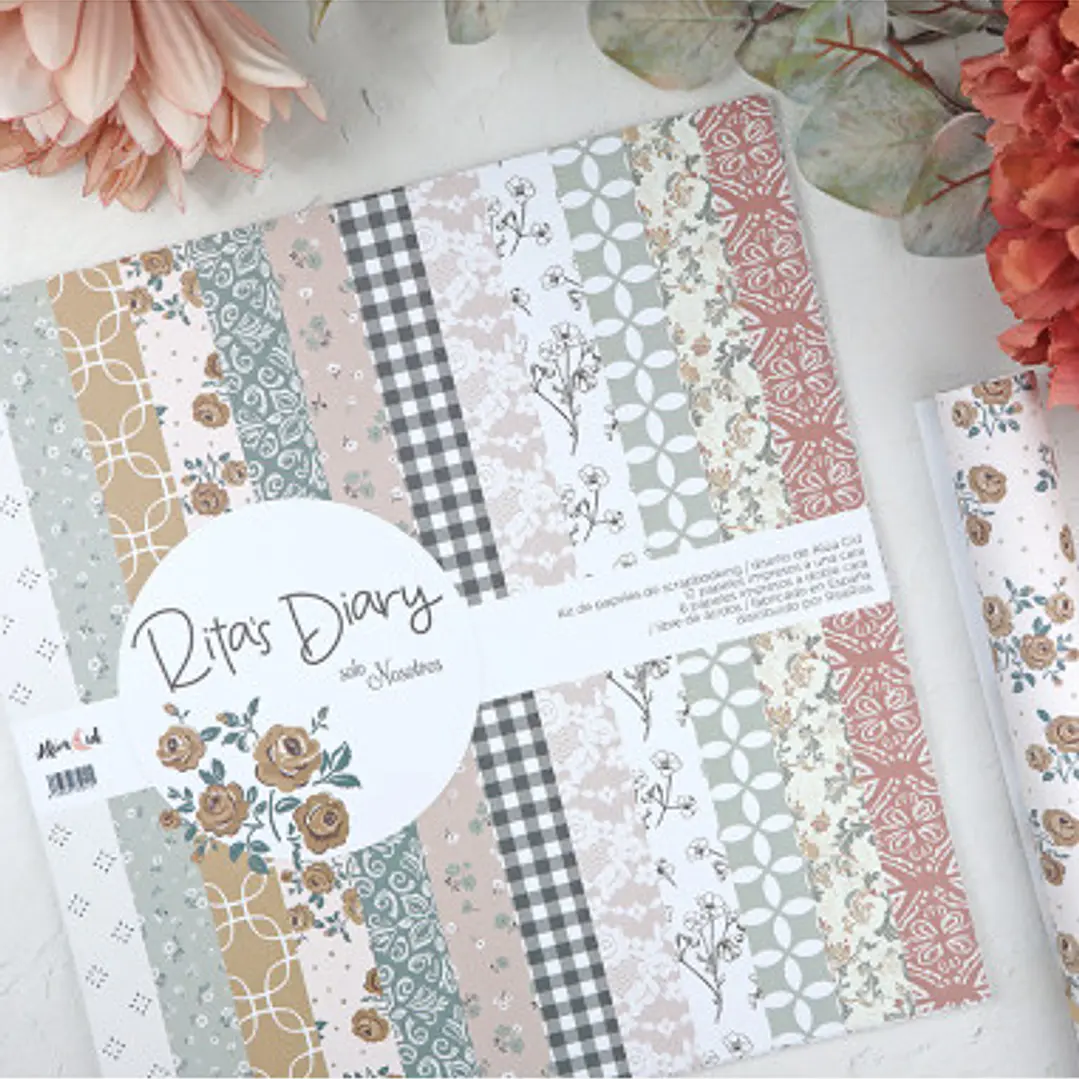 Kit de papeles coordinados Solo Nosotros | Colección Rita's Diary de Alúa Cid 1