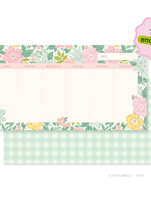 Taco Big Encolado - Planificador Semanal Flores