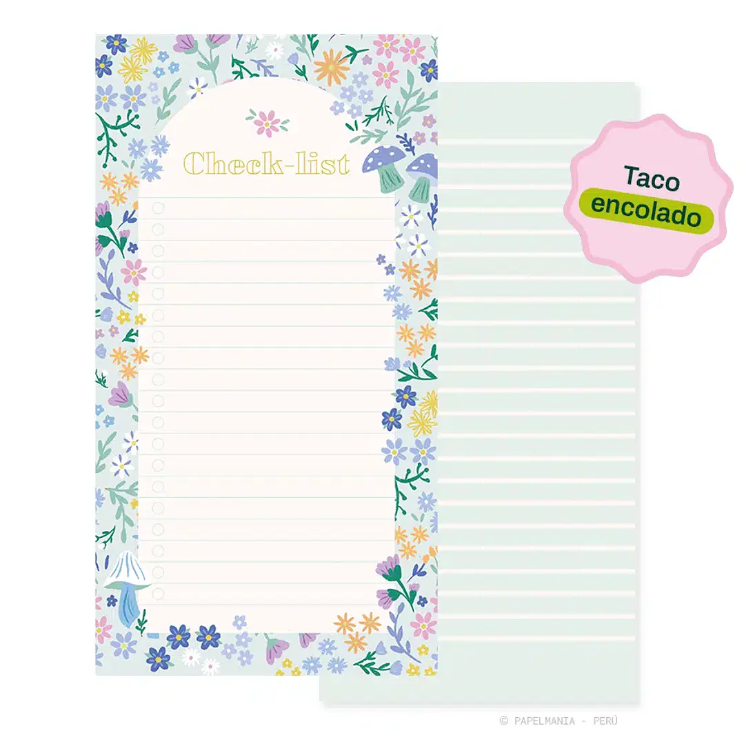 Taco Big Encolado - Check List Floral 1