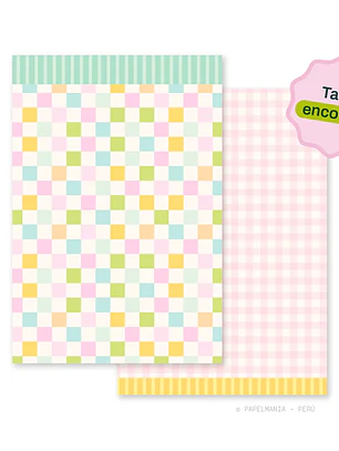 Taco Chiqui Encolado - Vichy Pastel