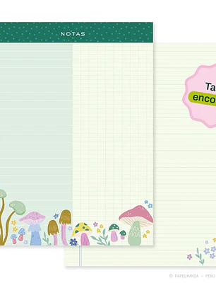 Taco A5 Encolado - Honguitos