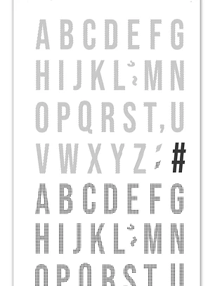 Sello Alfabeto patrones 2 Mintopía by Scrapbypat