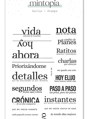 Sello Titulares Mintopía by Scrapbypat