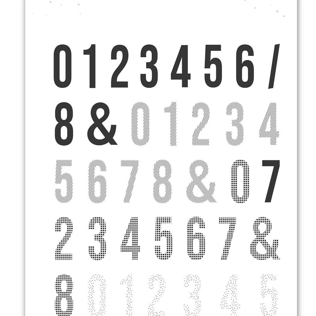 Sello Números patrones Mintopía by Scrapbypat 1