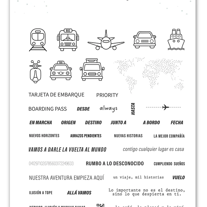 Sello Frases Billete viajero Mintopía by Scrapbypat 1