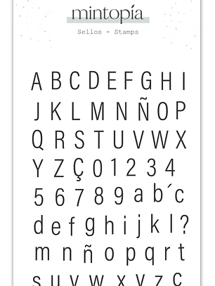 Sello Alfabeto básico Mayúsculas y minúsculas Mintopía