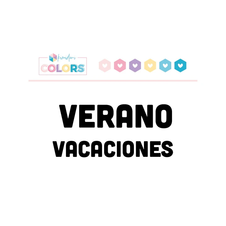 Mini sello Kimidori Colors Verano Vacaciones 1