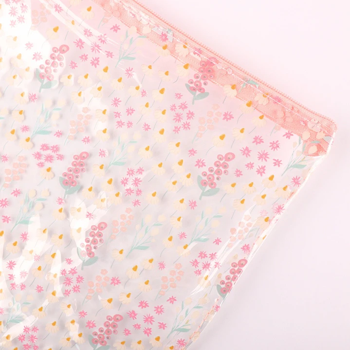 Estuche SYL Primavera con cremallera rosa 1