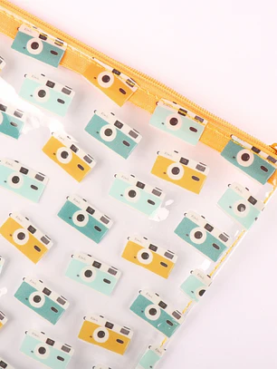 Estuche SYL Cámaras con cremallera amarilla