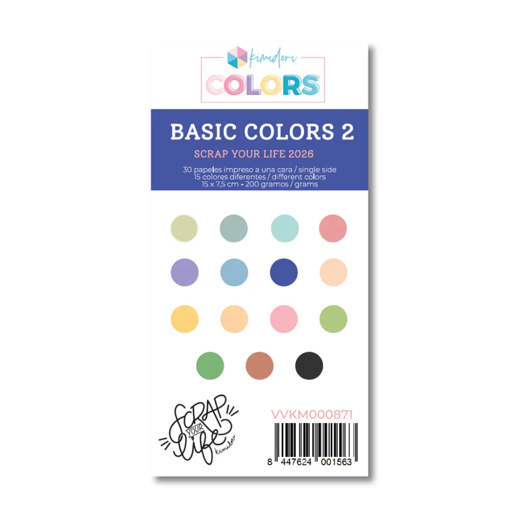 Mini pad de papeles para troquelar SYL Basic Colors 2026 2 1