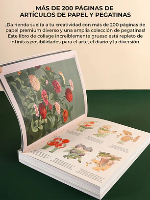 LIBRO DE ACTIVIDADES DE COLLAGE LA MUSA BOTÁNICA DE MÁS DE 200 PÁGINAS