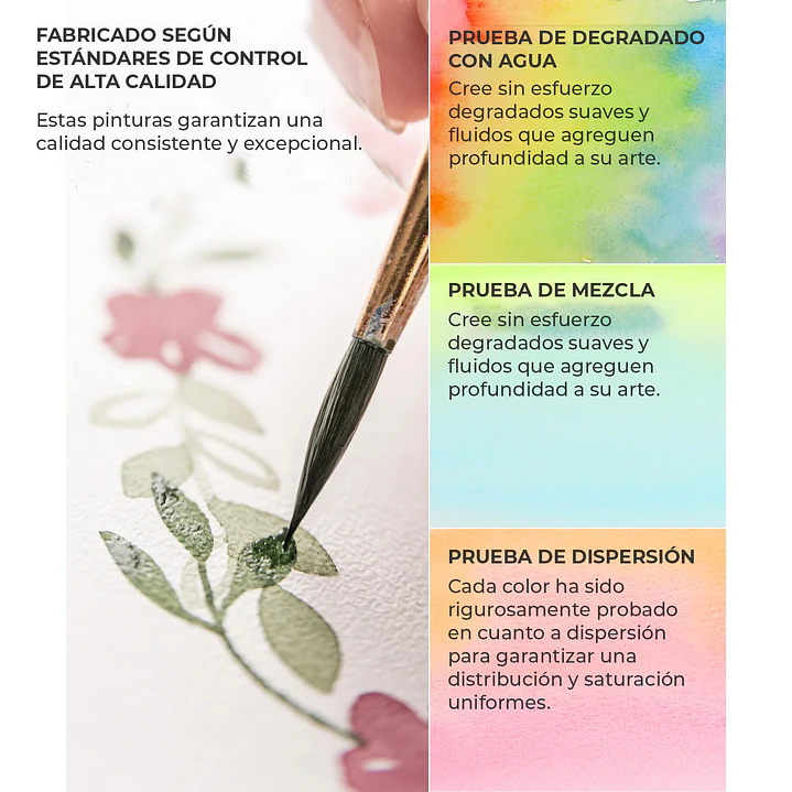 SET DE ACUARELAS PREMIUM TODO EN UNO DE 50 COLORES 5