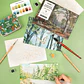 LIBRO PARA COLOREAR DE ACUARELA CON TEMÁTICA BOSQUE (15 HOJAS 300 GSM) - Miniatura 5