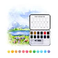 CAJA PARA COLOREAR CON ACUARELA DE TEMÁTICA PAISAJES - Miniatura 2