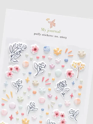 Puffy stickers My Journal Lora Bailora