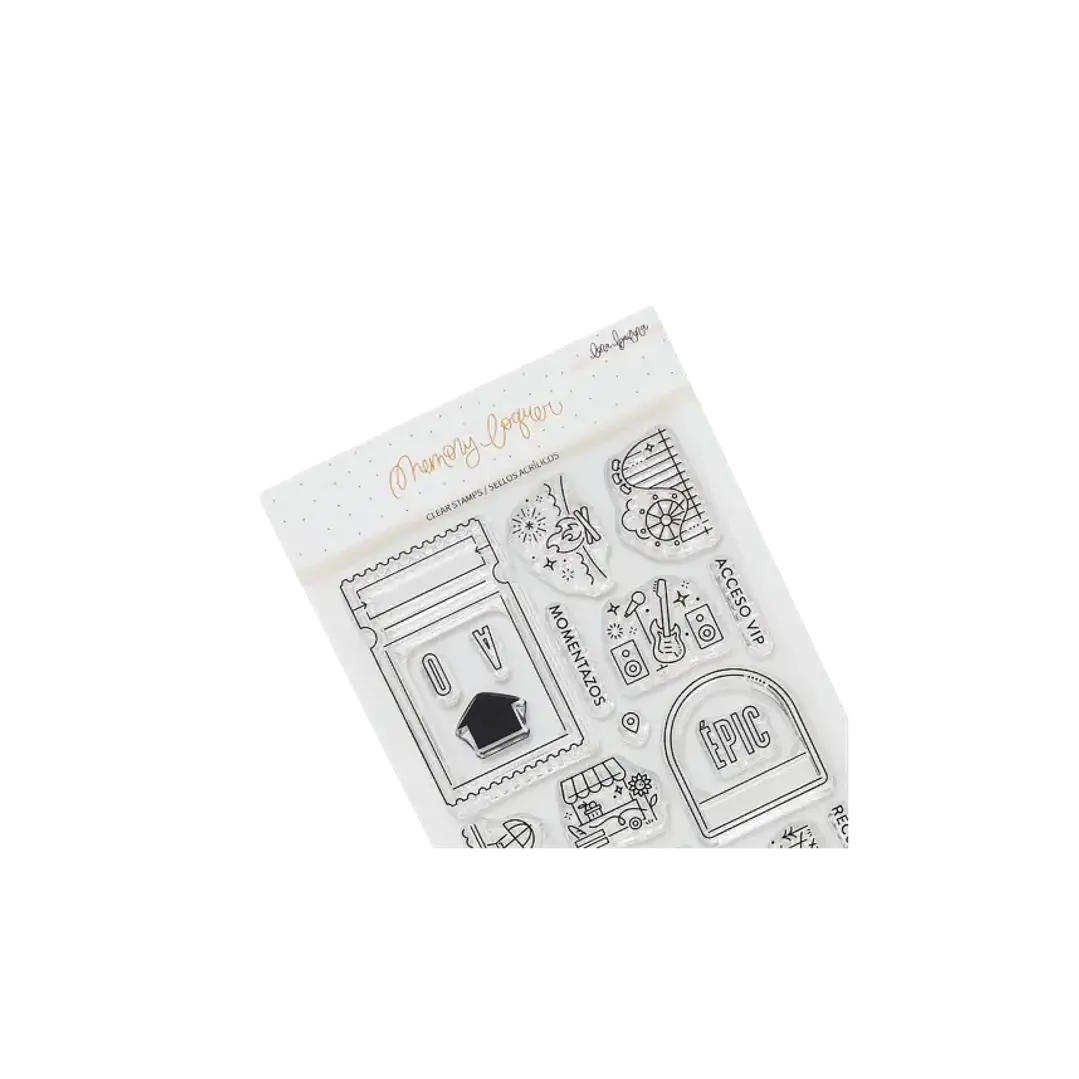 Set de sellos acrílicos Planazos Lora Bailora 2