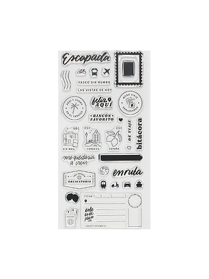 Sello acrílico 11x21 cm Escapada - Lora Bailora