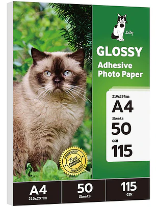 Papel Adhesivo Glossy 115 gr 