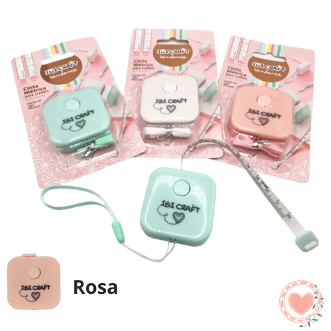 CINTA DE MEDIR ROSA 0,75 CM X 1,5 MT  1