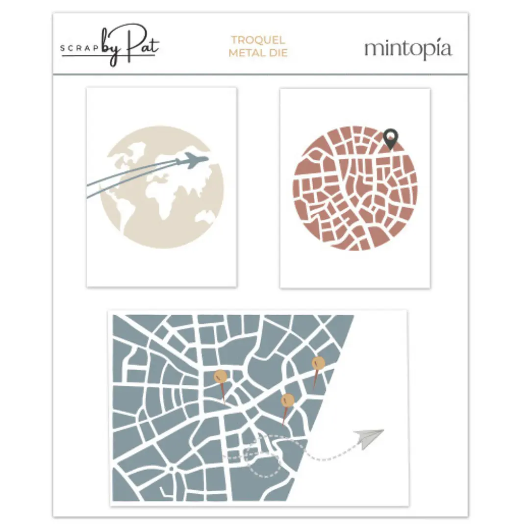 Troquel Scrapbypat Mapas y callejeros  1