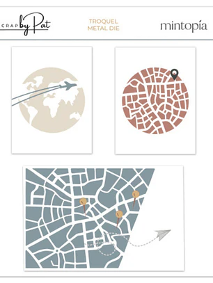 Troquel Scrapbypat Mapas y callejeros 