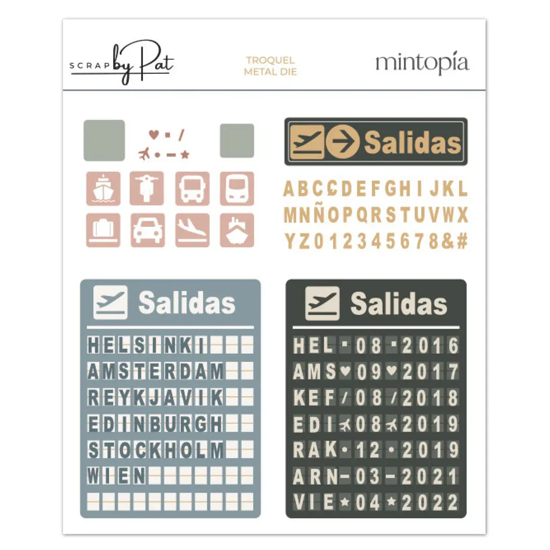 Troquel Scrapbypat Panel de aeropuerto  1