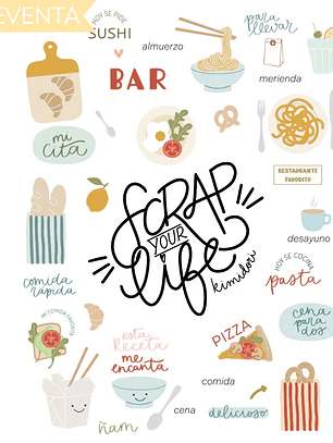 Kit especial Stamp Your Life - Comidas 