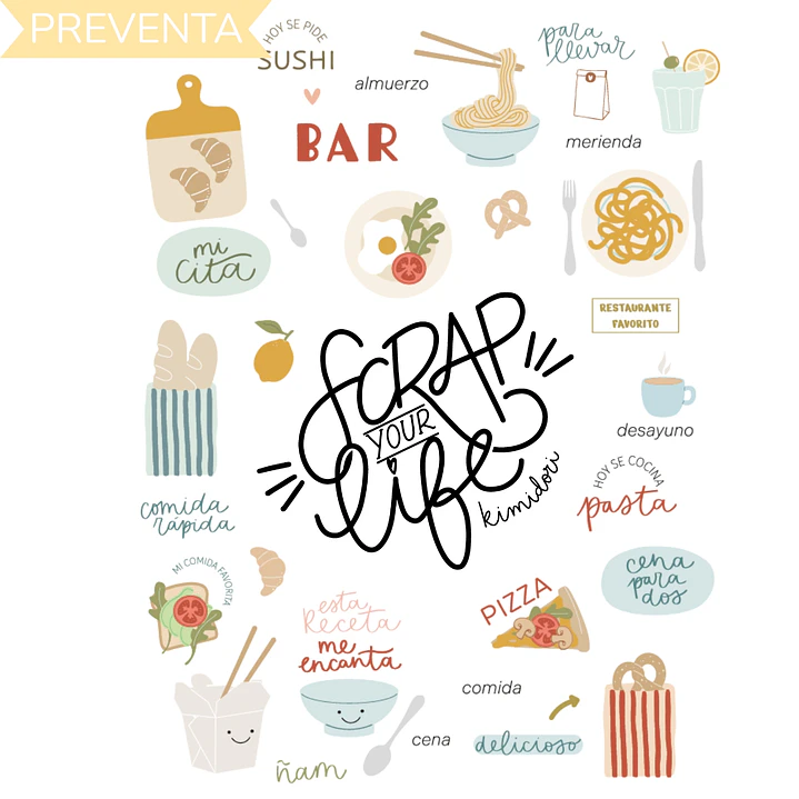 Kit especial Stamp Your Life - Comidas  1