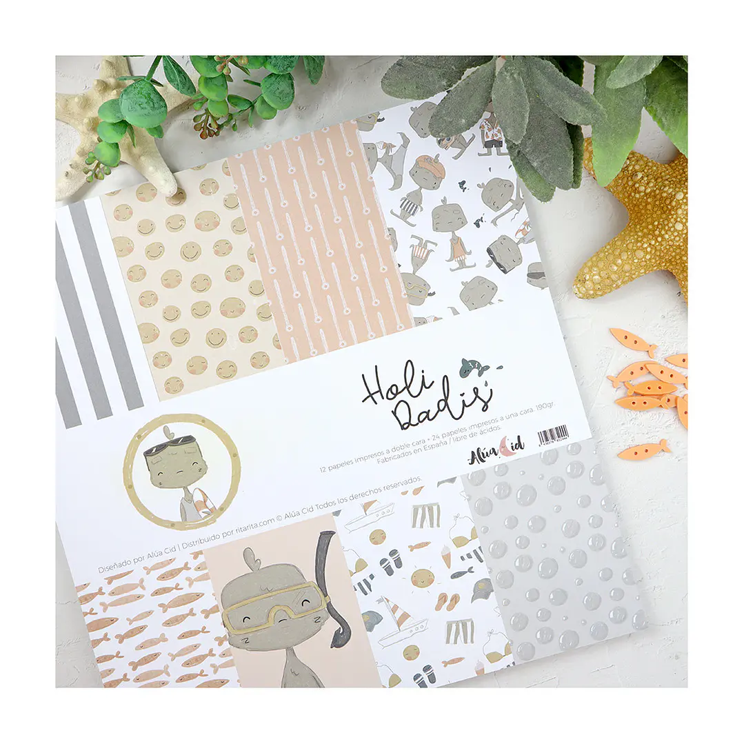 Bloc de papel Holidadis de 30x30 cm | Alúa Cid 1