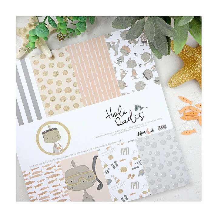 Bloc de papel Holidadis de 30x30 cm | Alúa Cid 1