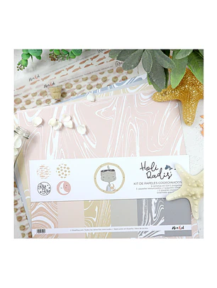Kit de papel Holidadis Solid & Special de Alúa Cid