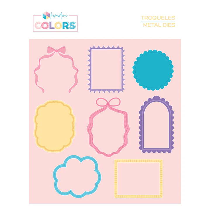 Troquel Marcos para tarjetas 3x4 Kimidori Colors 1