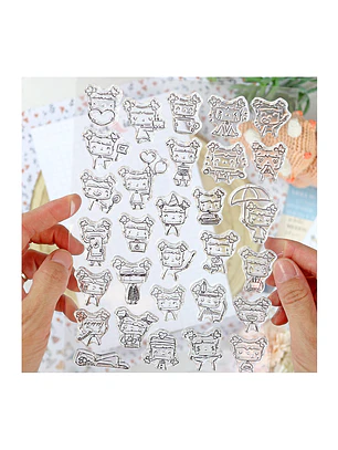 Set de sellos transparentes croqueta | Alua Cid